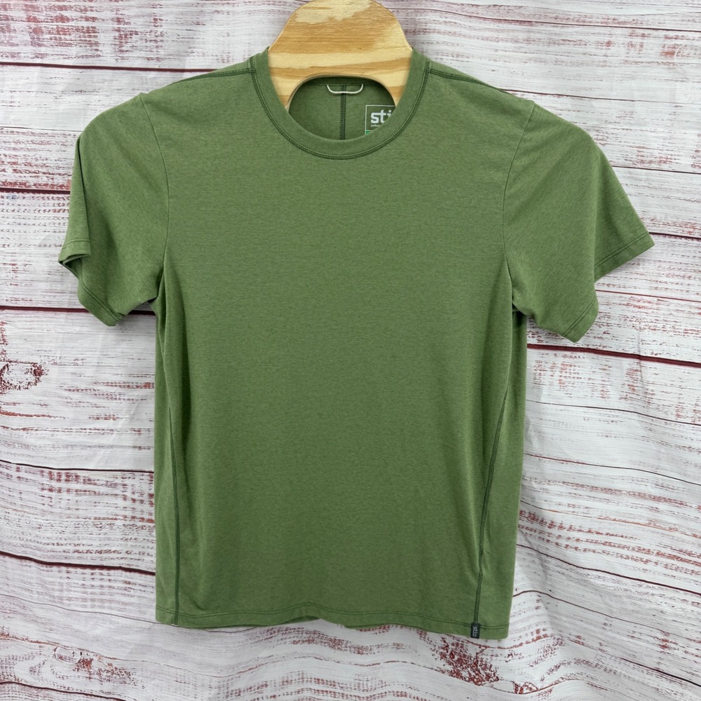 Stio Divide Shirt Mens Medium Crewneck Recycled Cotton Blend Casual